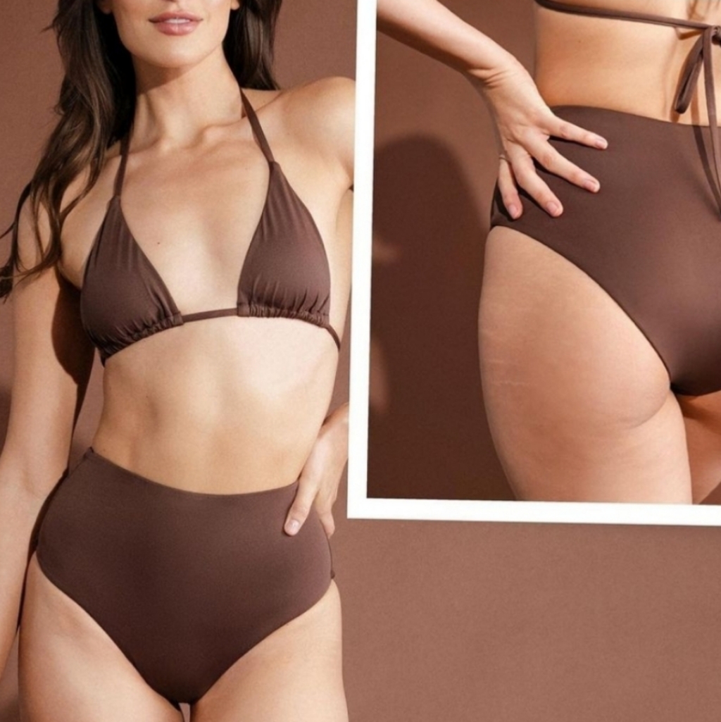 Toluca Swim Lilah Maxi+ Bottom - Coffee Bean